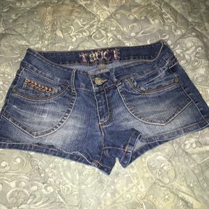 Denim shorts